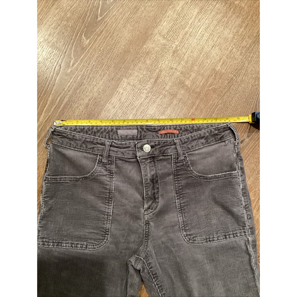 Anthropologie Pilcro 31 Icon Flare Corduroy Pants Jeans Gray Cords 27 28 Inseam - Picture 6 of 9